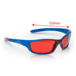 TrueDark Kids Superhero Twilights Glasses Side View with Measurements
