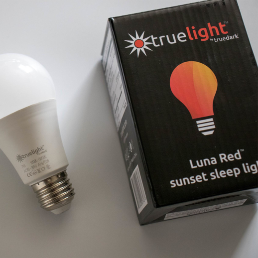 TrueLight Luna Red Sunset Light Bulb Packaging