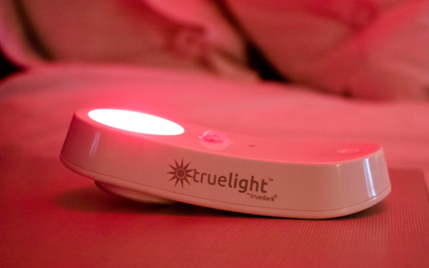 TrueLight Nightlight Flashlight on bed