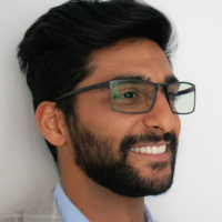 Man Wearing TrueDark Prescription Elite Glasses with Clear Lens