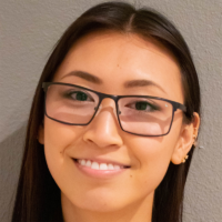 Woman Wearing TrueDark Prescription Elite Glasses with Clear Lens