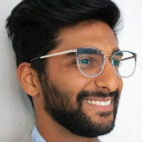 Man Wearing TrueDark Daylights Malibu Prescription Glasses