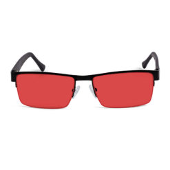 TrueDark Prescription Half Rim Glasses with Red Lens