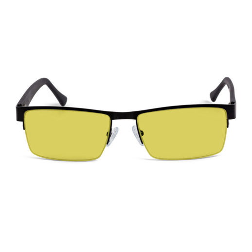 TrueDark Prescription Half Rim Glasses with Yellow Lens
