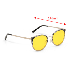 TrueDark Daylights Malibu Transition Glasses Side View with Measurements