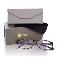 TrueDark Daylights Grey Tortoiseshell Vista Glasses with Box and Case