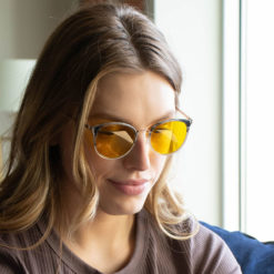 Wonan Wearing TrueDark Daylights Malibu Transitional Sunglasses