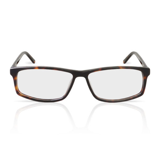 TrueDark Prescription Vista Dark Tortoiseshell Glasses with Clear Lenses