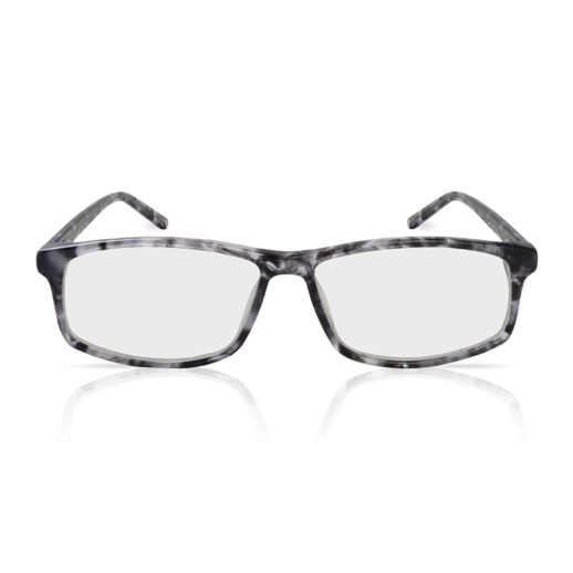 TrueDark Prescription Vista Grey Tortoiseshell Glasses with Clear Lenses