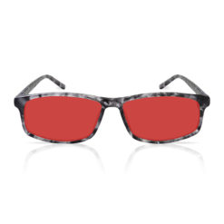 TrueDark Prescription Vista Grey Tortoiseshell Glasses with Red Lenses