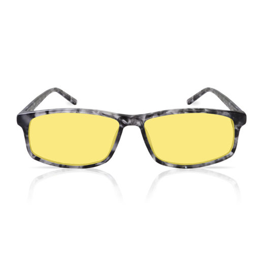 TrueDark Prescription Vista Grey Tortoiseshell Glasses with Yellow Lenses