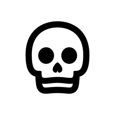 Cancer skull icon
