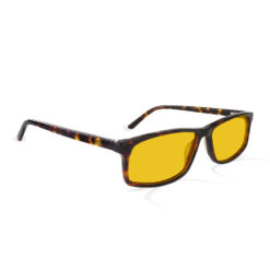 TrueDark® Daylights Amber Dark Tortoiseshell Vista glasses side view